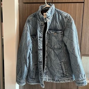 Quilted denim jacket